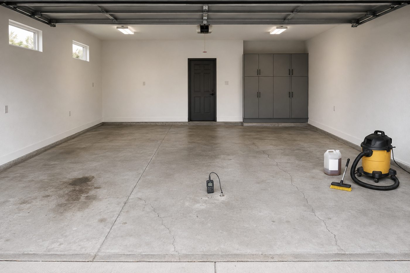 Garage epoxy floor system and preparation information
