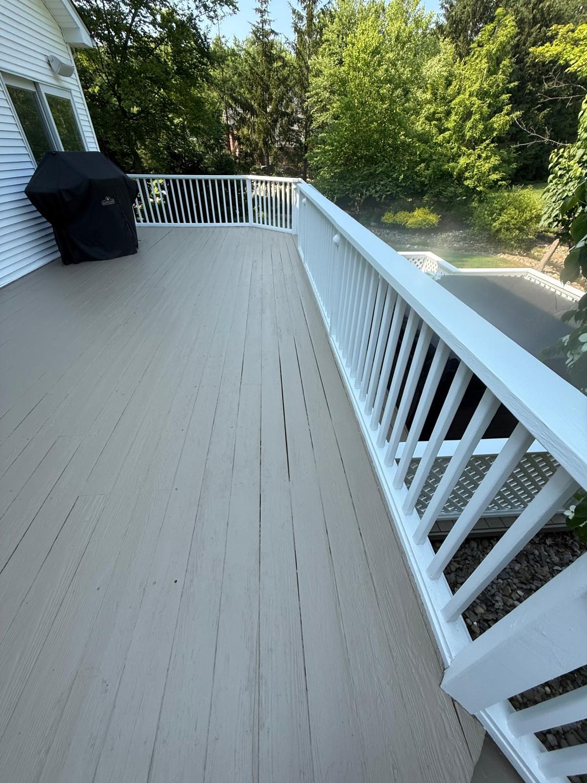 Fence & deck staining — After