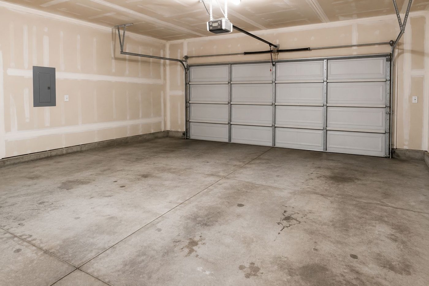 Garage epoxy floors — Before