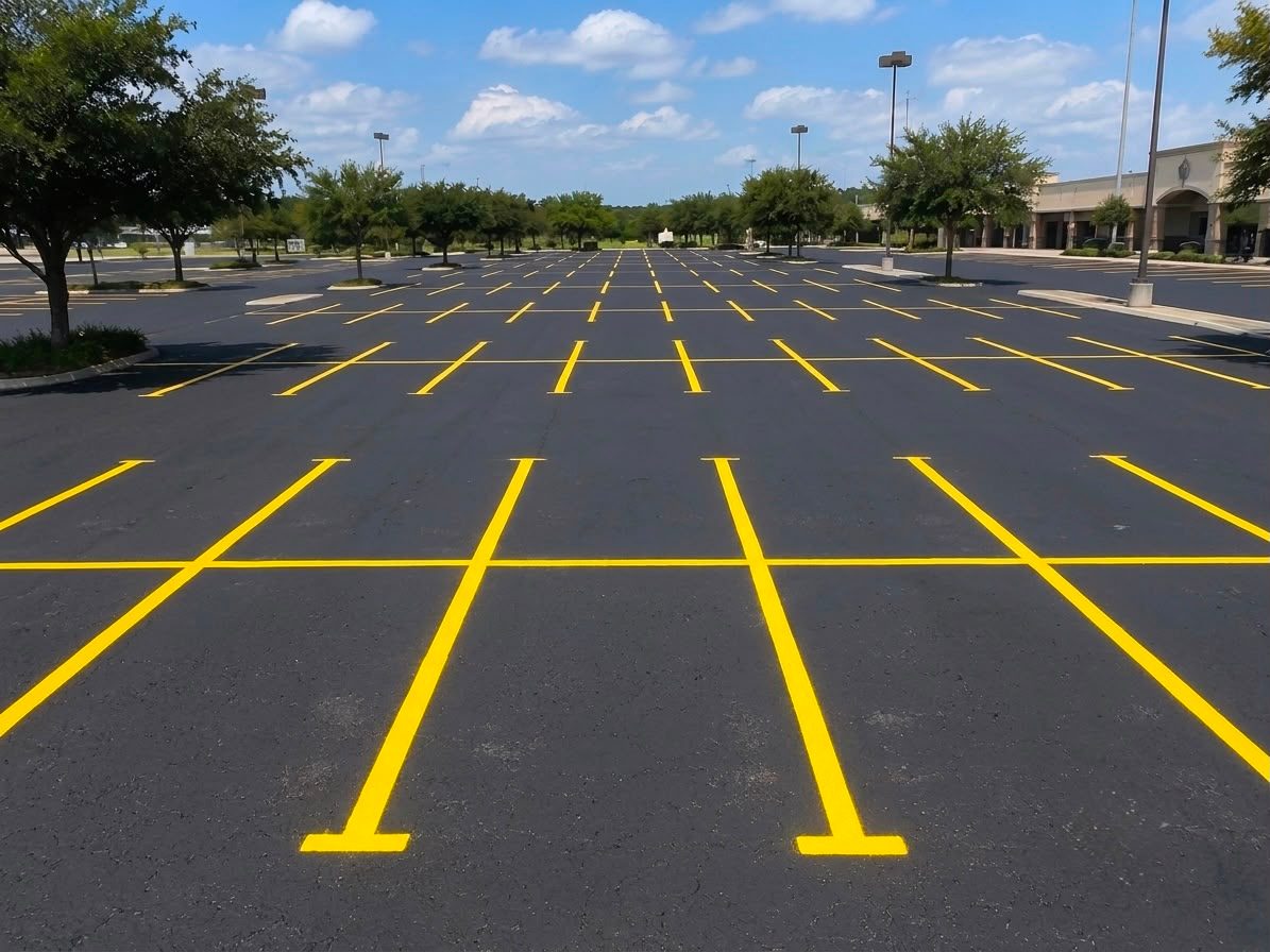 Parking lot striping — After