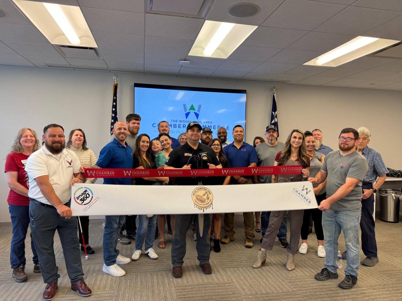 The Woodlands Area Chamber of Commerce ribbon cutting